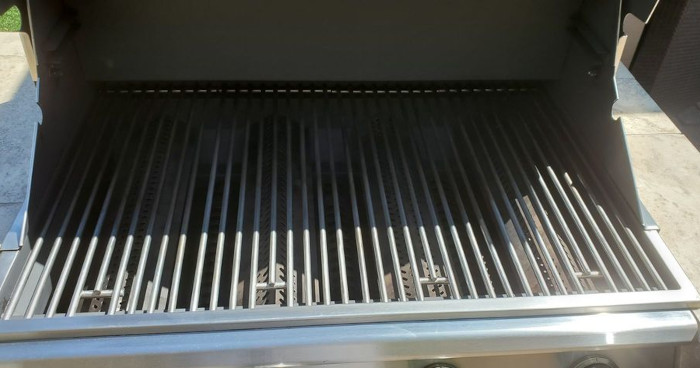 Clean after picture of a grill.