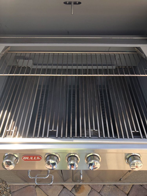 Clean after picture of a grill.