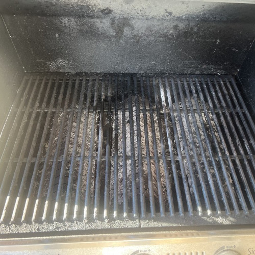 Dirty before picture of a grill.