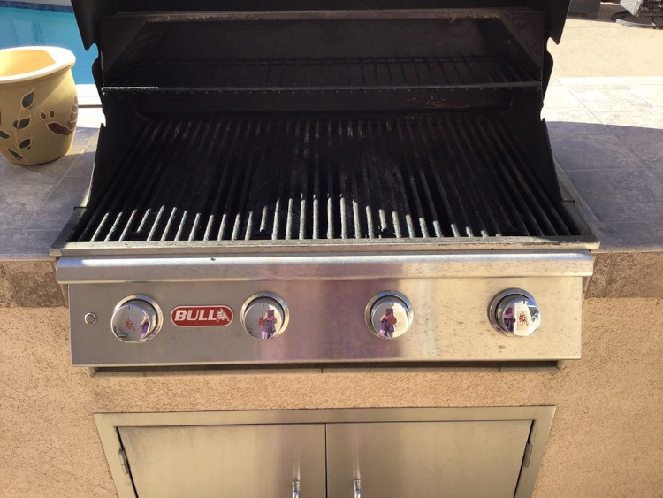 Dirty before picture of a grill.